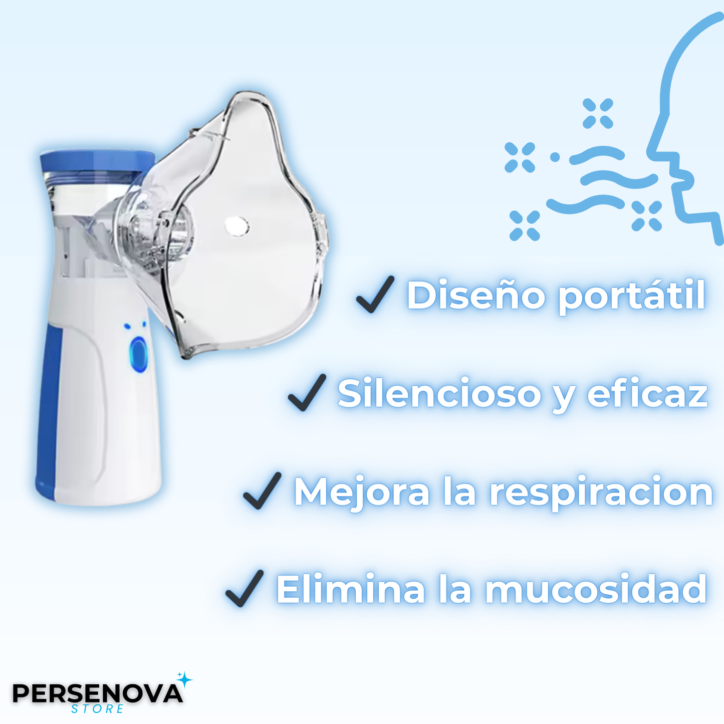 Nebulizador portátil - Respira sin preocupaciones