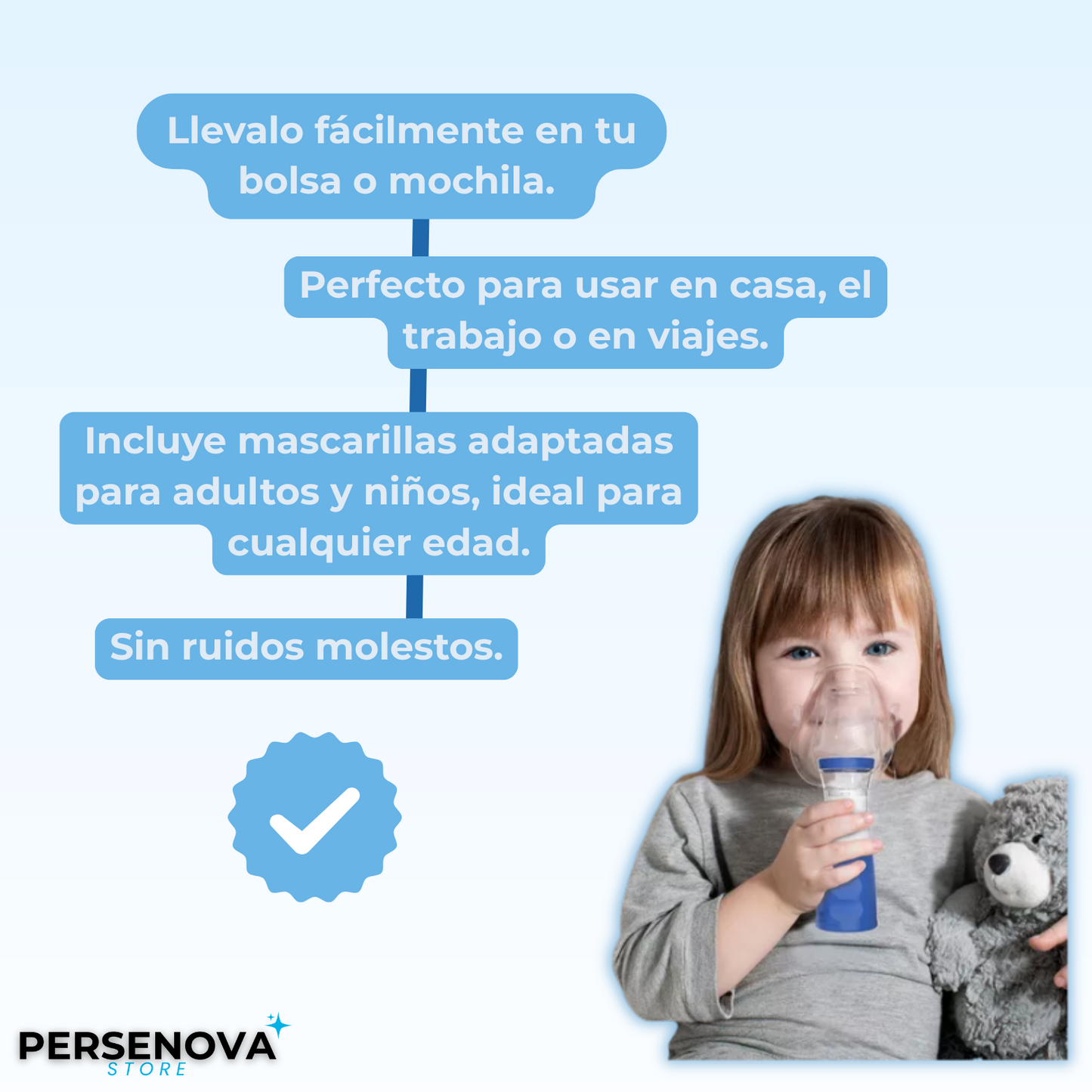 Nebulizador portátil - Respira sin preocupaciones